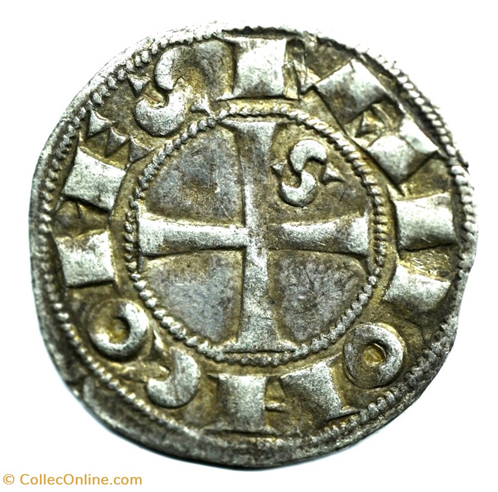 monnaies europe medievale france feodales languedoc toulouse denier raimond vii