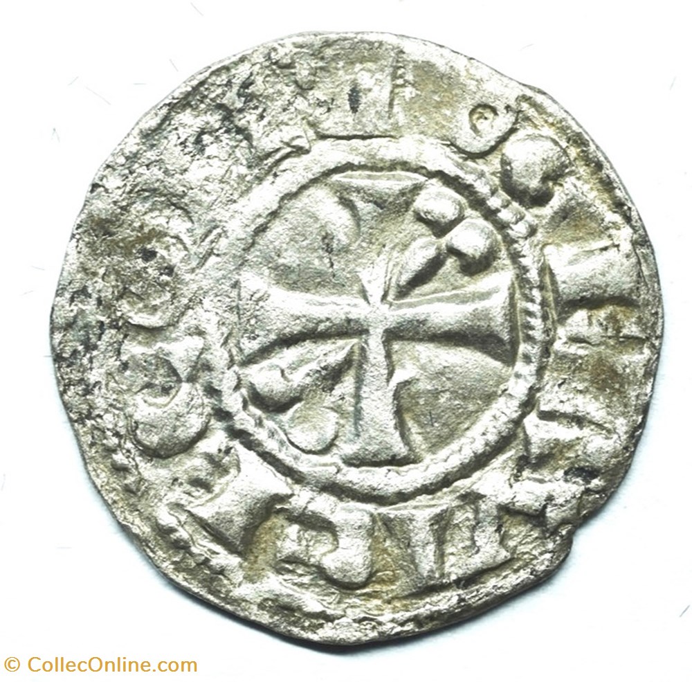 Languedoc Béziers Denier Roger I monnaies europe medievale france feodales languedoc beziers denier roger i