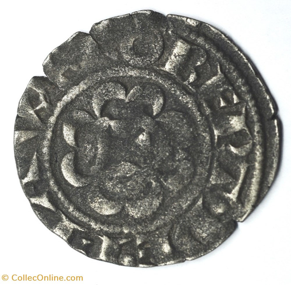 monnaies europe medievale france feodales berry celles sur cher denier robert ii de courtenay