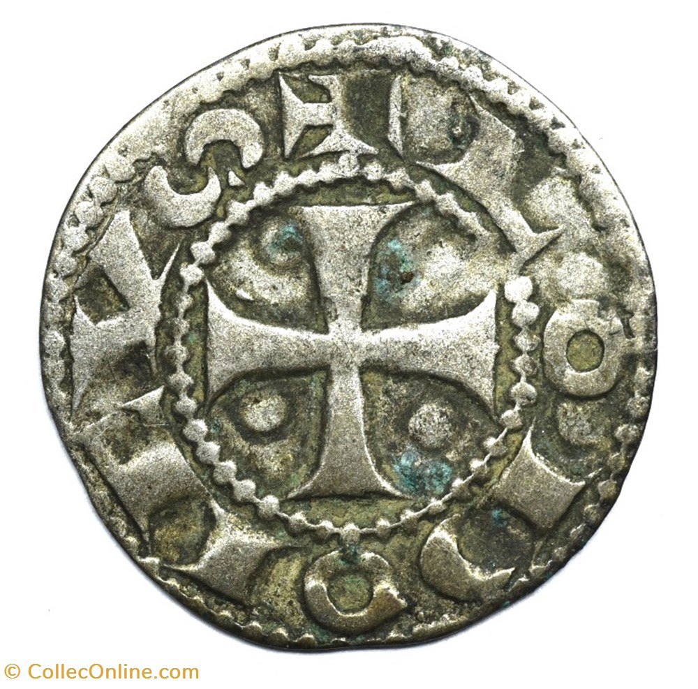 Angoumois Comté d'Angoulème Denier anonyme monnaies europe medievale france feodales angoumois comte angouleme denier anonyme