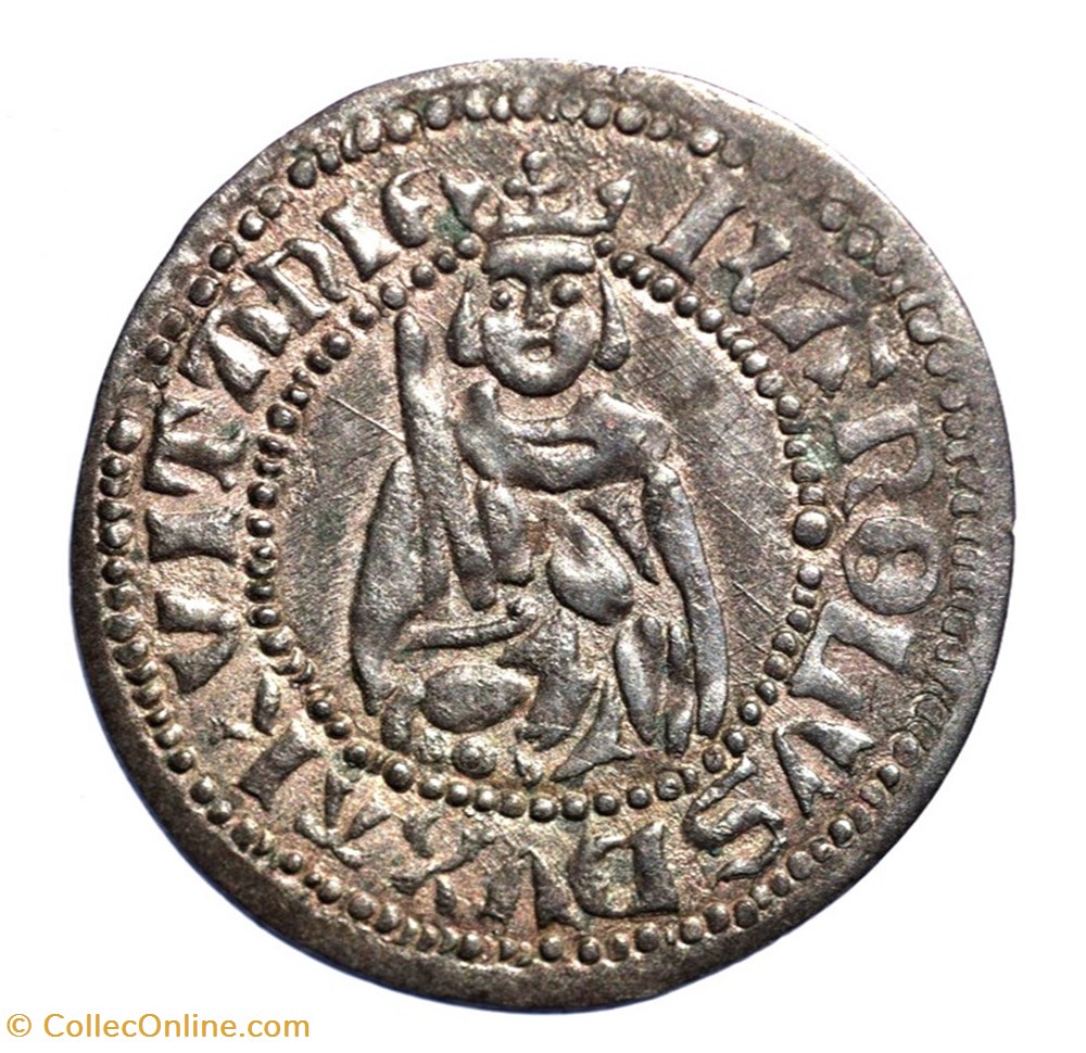 Aquitaine Faux hardi de Charles de France monnaies europe medievale feodales aquitaine faux hardi de charles de france