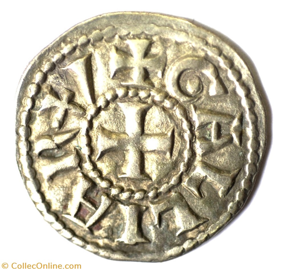 Lyonnais Archevêché de Lyon Denier anonyme monnaies europe medievale france feodales lyonnais archeveche de lyon denier anonyme