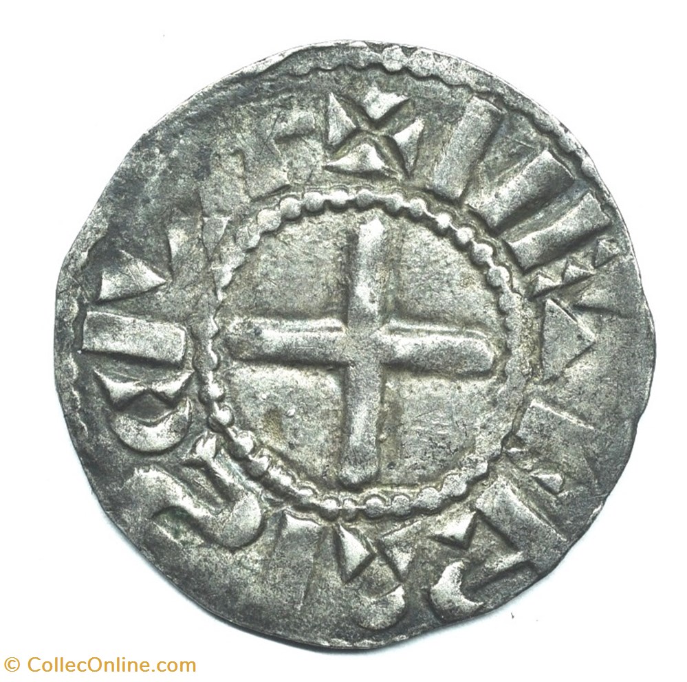 Nivernais Nevers Denier immobilisé au nom de Louis IV d'Outremer monnaies europe medievale france feodales nivernais nevers denier immobilise au nom de louis iv outremer