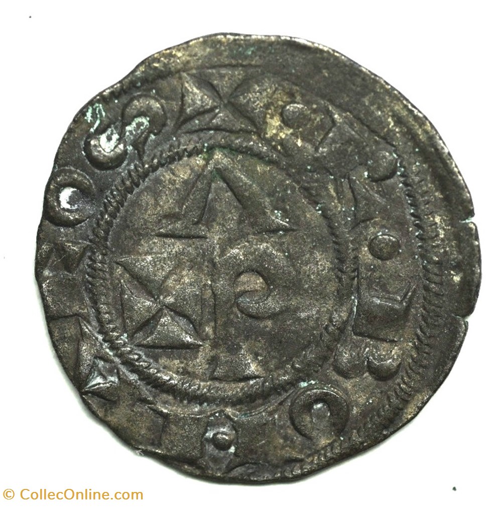 Languedoc Albi Bonafos Denier Bernard de Castenet monnaies europe medievale france feodales languedoc albi bonafos denier bernard de castenet