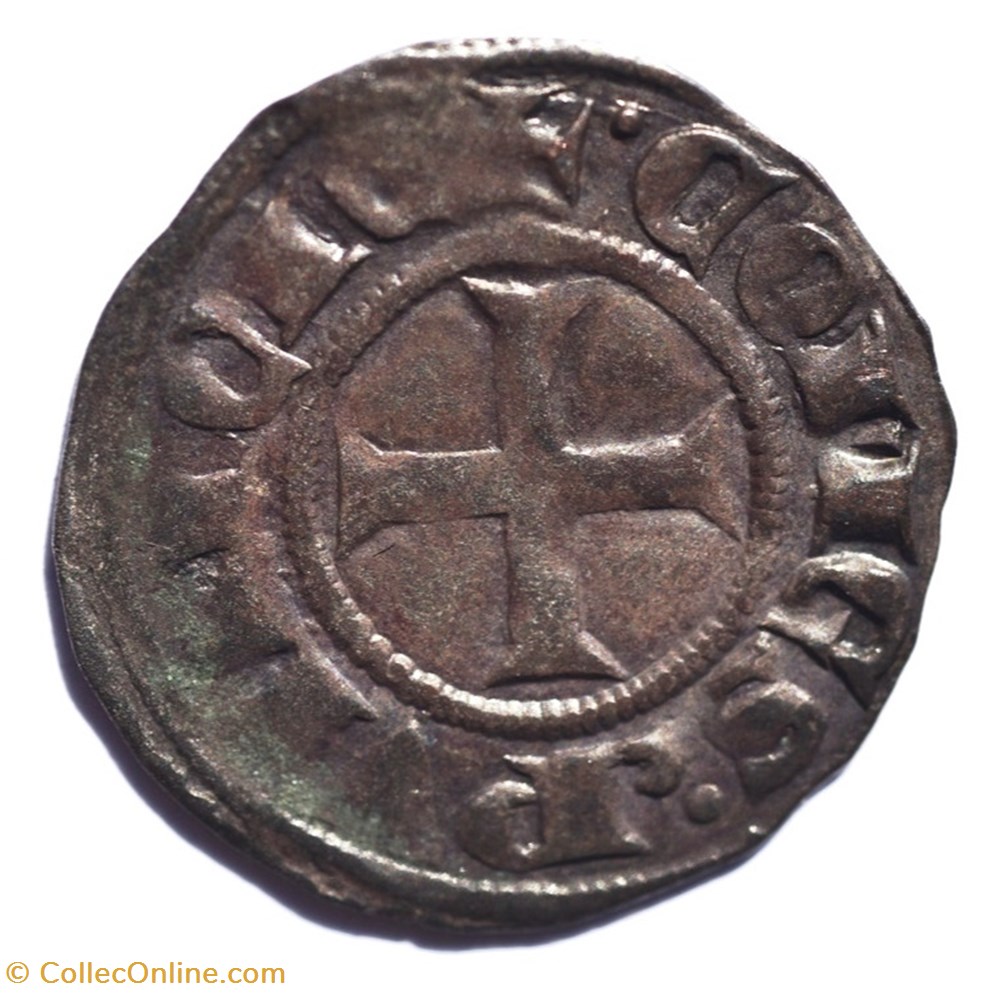 Provence Comté de Provence Obole Charles I d'Anjou monnaies europe medievale france feodales provence comte de provence obole charles i anjou