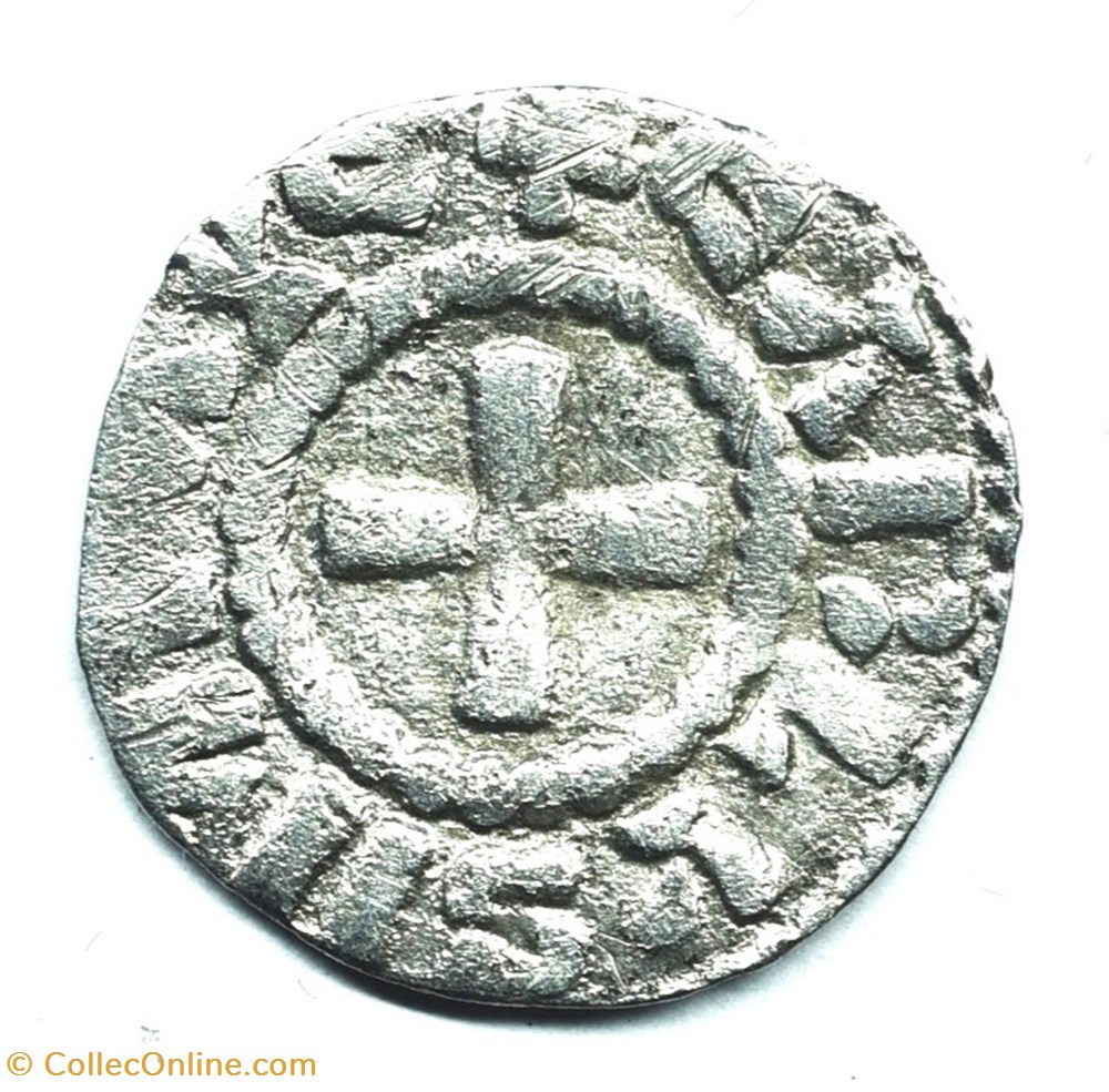 Nivernais Nevers Obole Charles II le Chauve monnaies europe medievale france feodales nivernais nevers obole charles ii le chauve