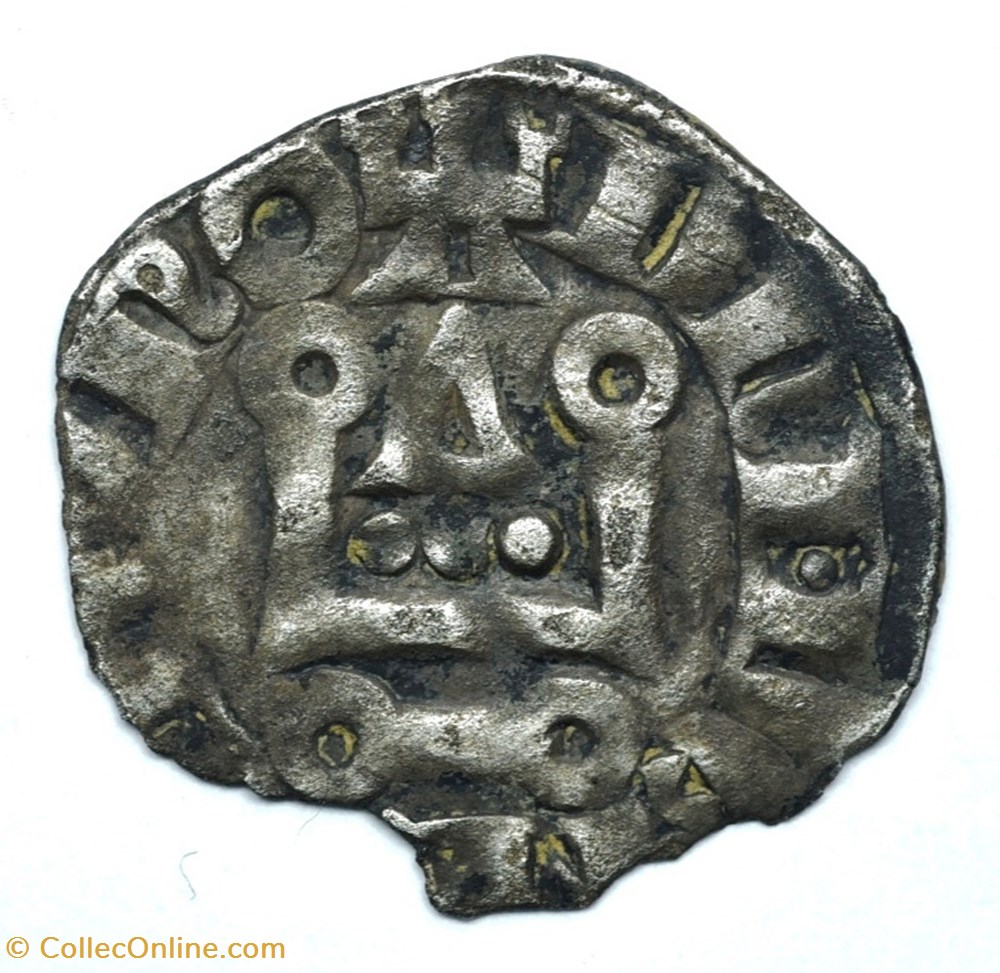 monnaies europe medievale france feodales berry mehun sur yevre denier robert iii artois