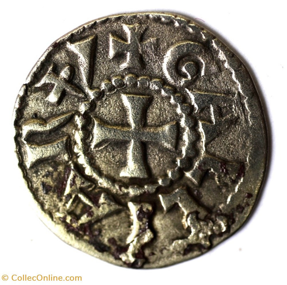 Lyonnais Archevêché de Lyon Denier anonyme monnaies europe medievale france feodales lyonnais archeveche de lyon denier anonyme