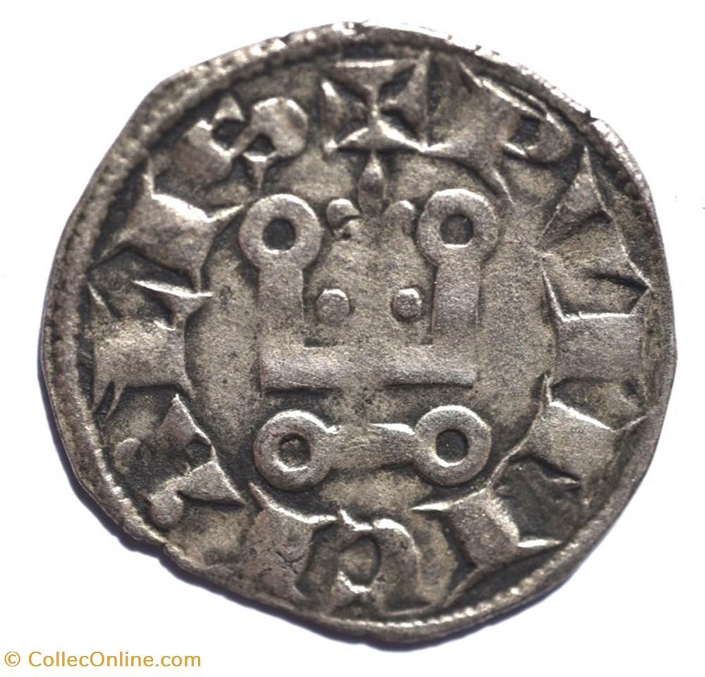 Provence Comté de Provence Denier Charles I d'Anjou monnaies europe medievale france feodales provence comte de provence denier charles i anjou