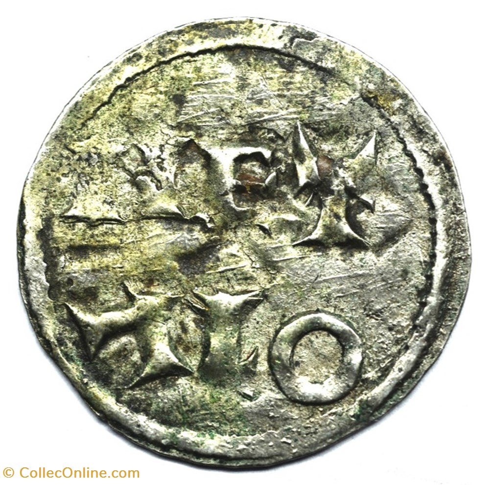 monnaies europe medievale france feodales poitou comte de poitiers denier anonyme