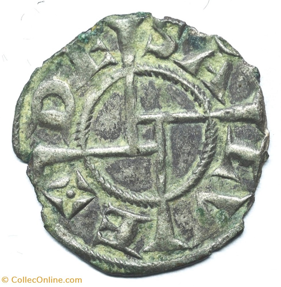 Languedoc Anduze et St Sauves Denier anonyme monnaies europe medievale france feodales languedoc anduze et st sauves denier anonyme