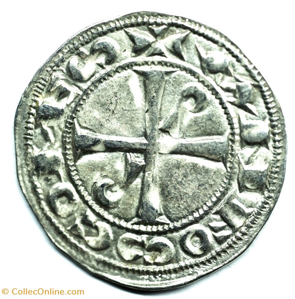 Languedoc Toulouse Denier Alphonse Jourdain monnaies europe medievale france feodales languedoc toulouse denier alphonse jourdain
