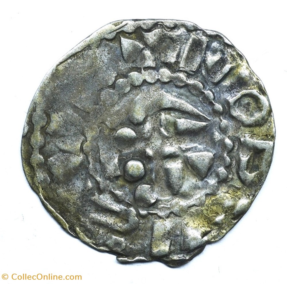 Nivernais Nevers Denier immobilisé au nom de Louis IV d'Outremer monnaies europe medievale france feodales nivernais nevers denier immobilise au nom de louis iv outremer