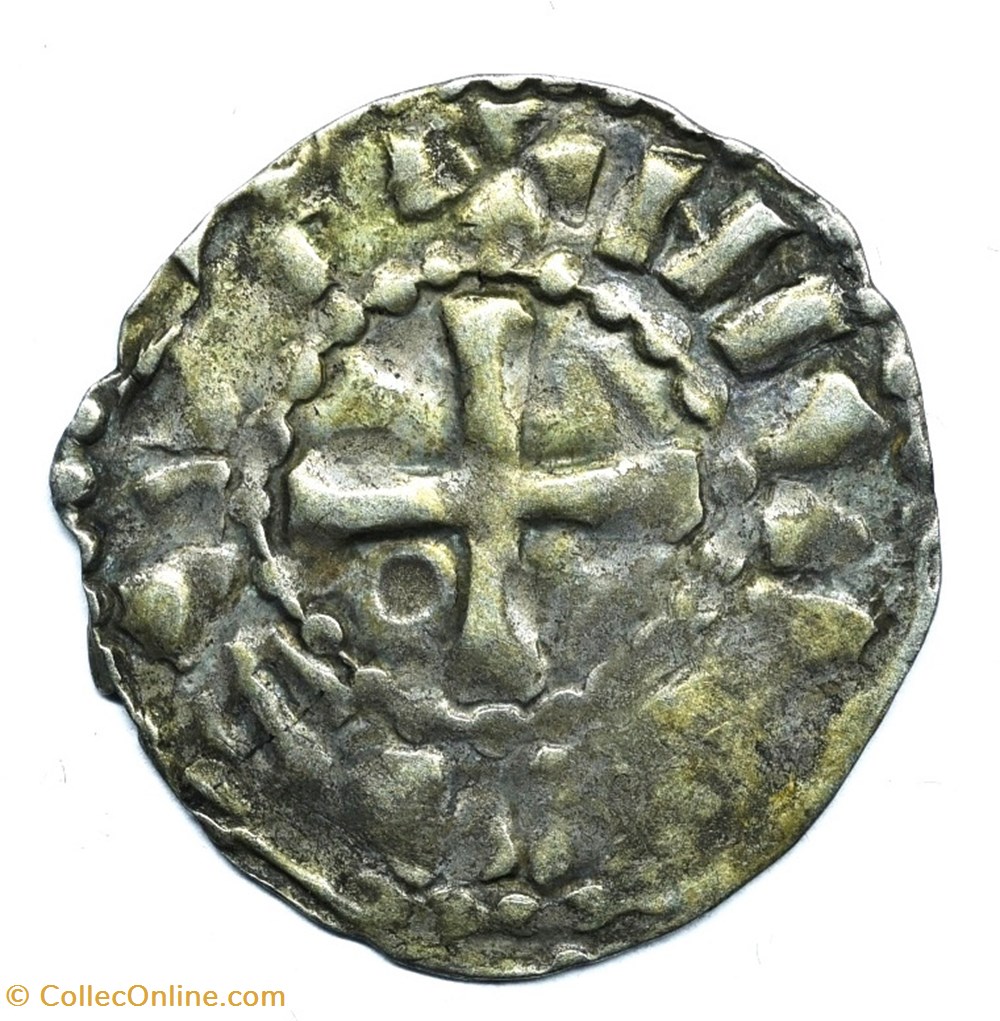 Nivernais Nevers Denier immobilisé au nom de Louis IV d'Outremer monnaies europe medievale france feodales nivernais nevers denier immobilise au nom de louis iv outremer