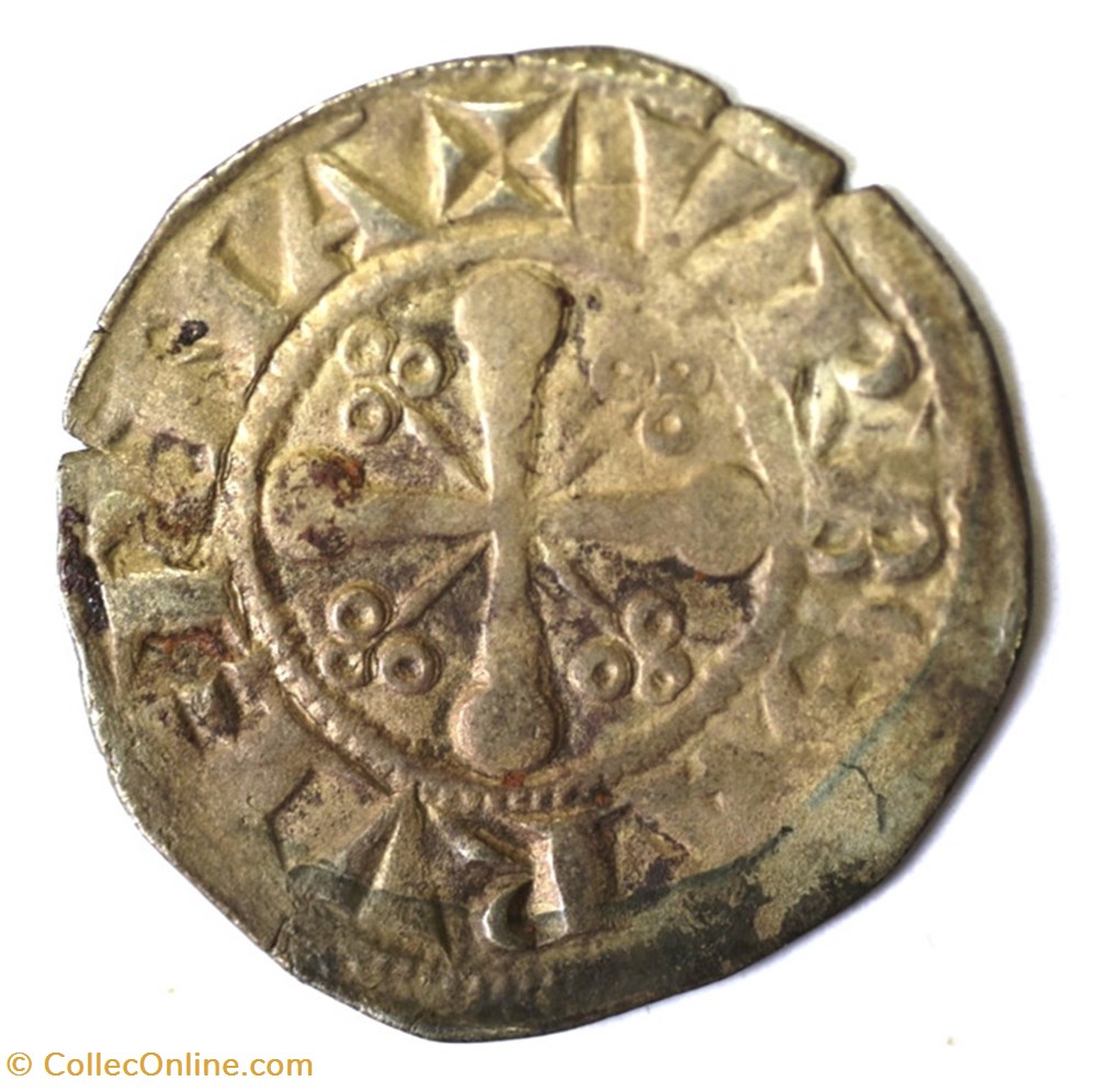 monnaies europe medievale france feodales auvergne clermont denier anonyme