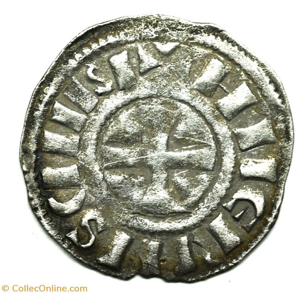monnaies europe medievale france feodales nivernais nevers denier guillaume iv