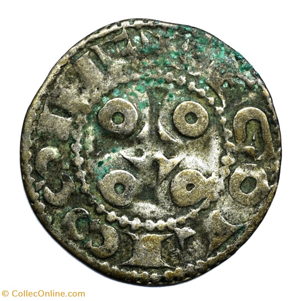 Angoumois Comté d'Angoulème Denier anonyme monnaies europe medievale france feodales angoumois comte angouleme denier anonyme