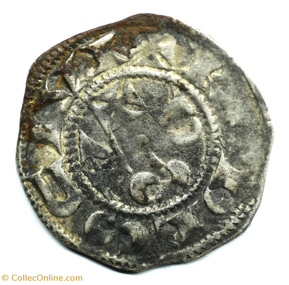 Languedoc Rodez Denier Hugues II monnaies europe medievale france feodales languedoc rodez denier hugues ii