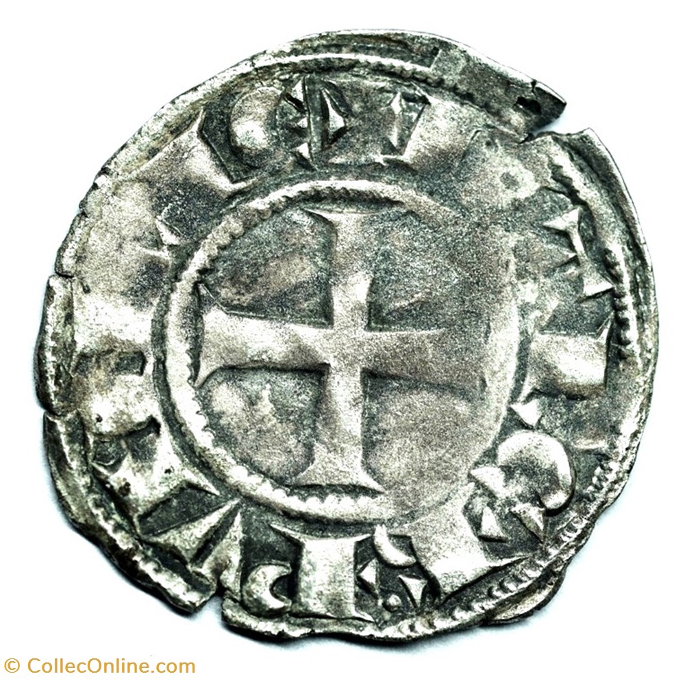 Provence Marquisat de Provence Denier Alphonse de Poitier monnaies europe medievale france feodales provence marquisat de provence denier alphonse de poitier