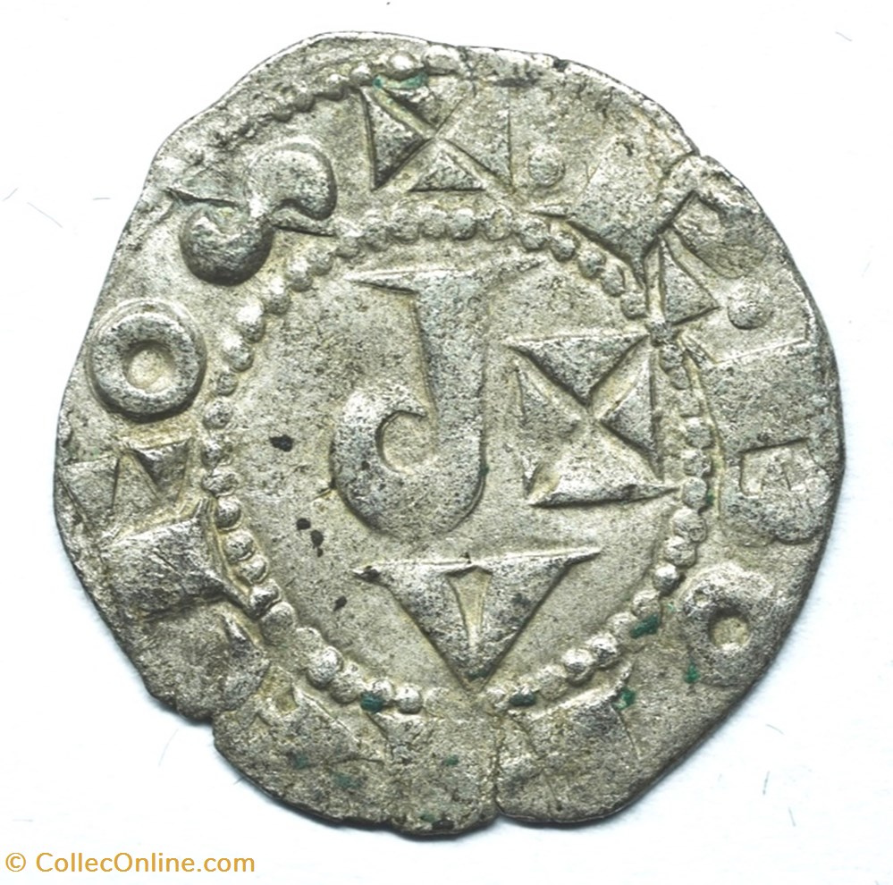 Languedoc Albi Bonafos Denier Bernard de Castenet monnaies europe medievale france feodales languedoc albi bonafos denier bernard de castenet