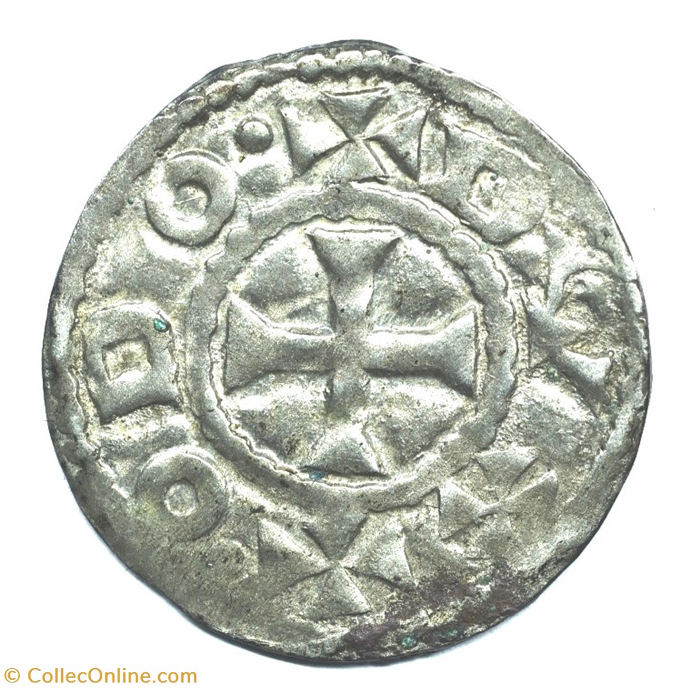 Berry Déols Denier Eudes l'Ancien monnaies europe medievale france feodales berry deols denier eudes ancien