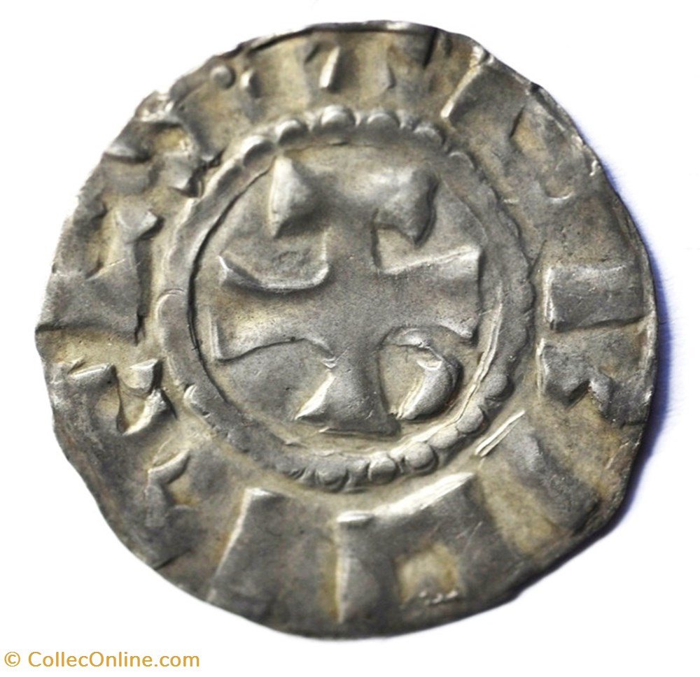 Auvergne Brioude Denier Guillaume II monnaies europe medievale france feodales auvergne brioude denier guillaume ii