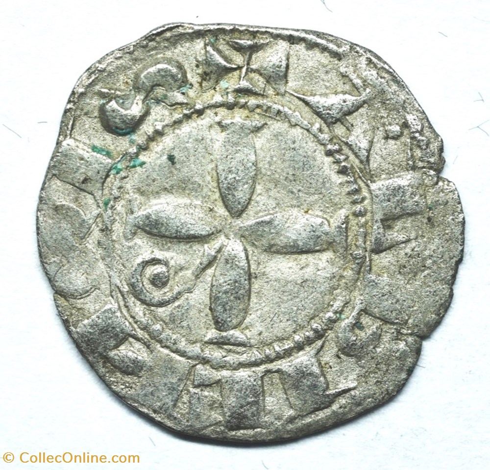 Languedoc Albi Bonafos Denier Bernard de Castenet monnaies europe medievale france feodales languedoc albi bonafos denier bernard de castenet