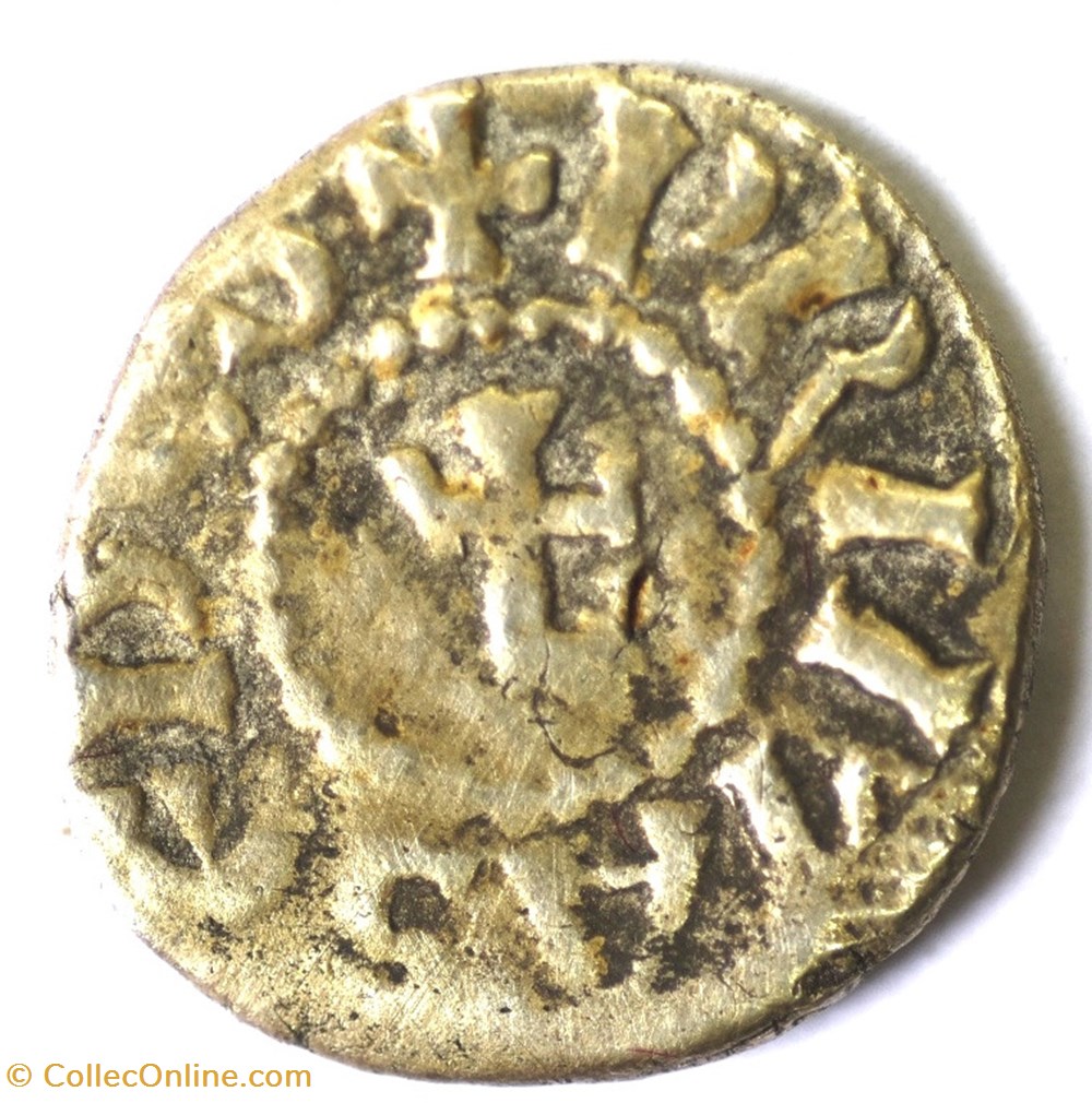 Lyonnais Archevêché de Lyon Obole anonyme monnaies europe medievale france feodales lyonnais archeveche de lyon obole anonyme
