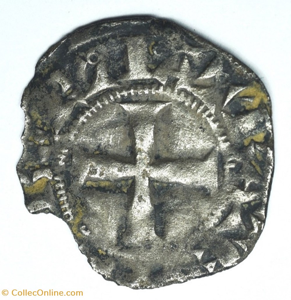 monnaies europe medievale france feodales berry mehun sur yevre denier robert iii artois