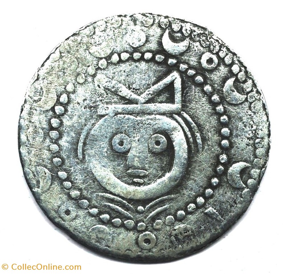 Picardie Évêché de Laon Denier Imitation ou faux du denier d'association entre Louis VII et l'évêque monnaies europe medievale france feodales picardie eveche de laon denier imitation ou faux du denier association entre louis vii et eveque
