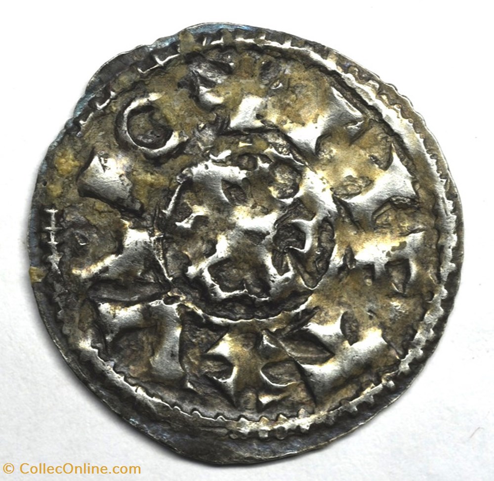 monnaies europe medievale france feodales poitou comte de poitiers denier anonyme