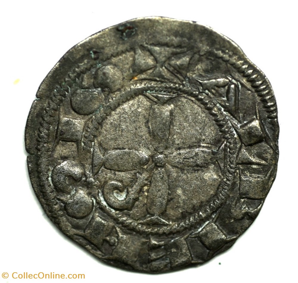 Languedoc Albi Bonafos Denier Bernard de Castenet monnaies europe medievale france feodales languedoc albi bonafos denier bernard de castenet