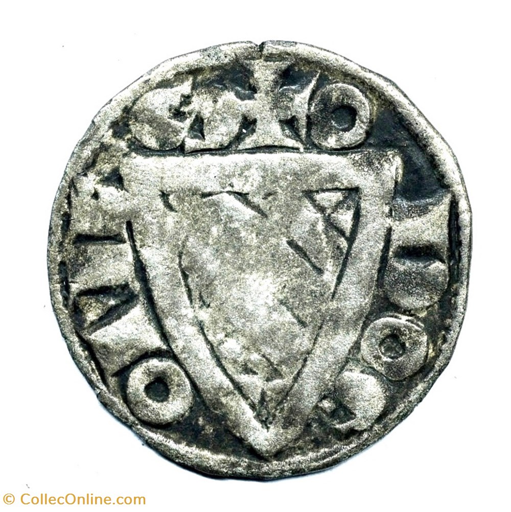 Nivernais Nevers Denier Eudes de Bourgogne monnaies europe medievale france feodales nivernais nevers denier eudes de bourgogne