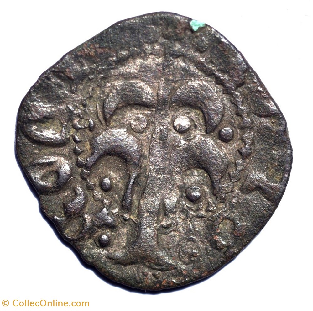 monnaies europe medievale france feodales roussillon denier alphonse v