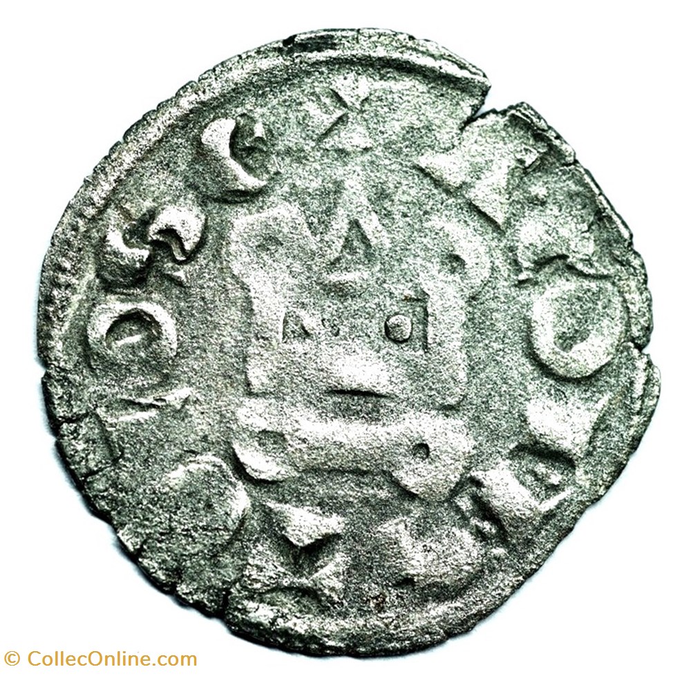 Provence Marquisat de Provence Denier Alphonse de Poitiers monnaies europe medievale france feodales provence marquisat de provence denier alphonse de poitiers