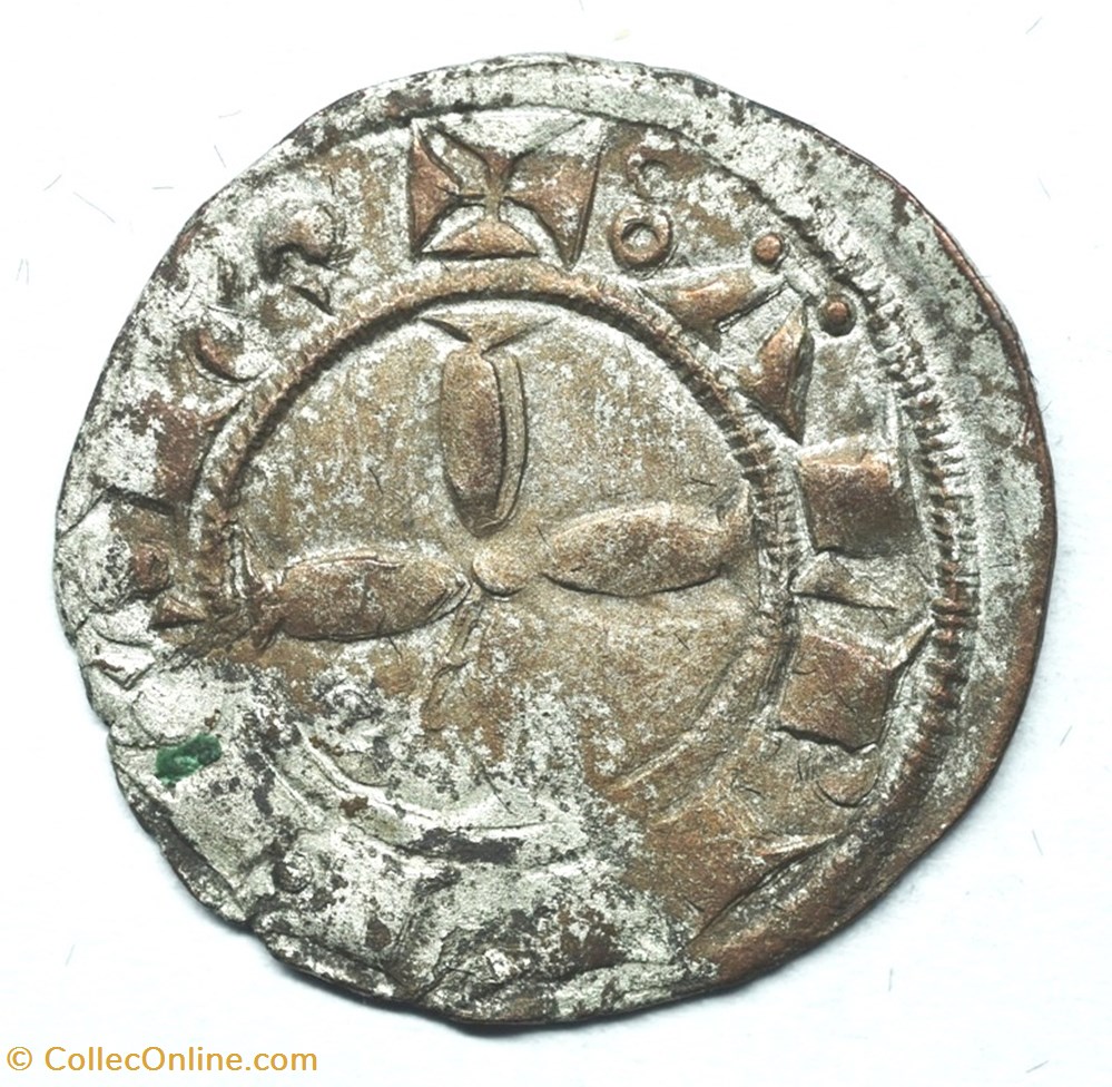 Languedoc Albi Bonafos Denier Bernard de Castenet monnaies europe medievale france feodales languedoc albi bonafos denier bernard de castenet