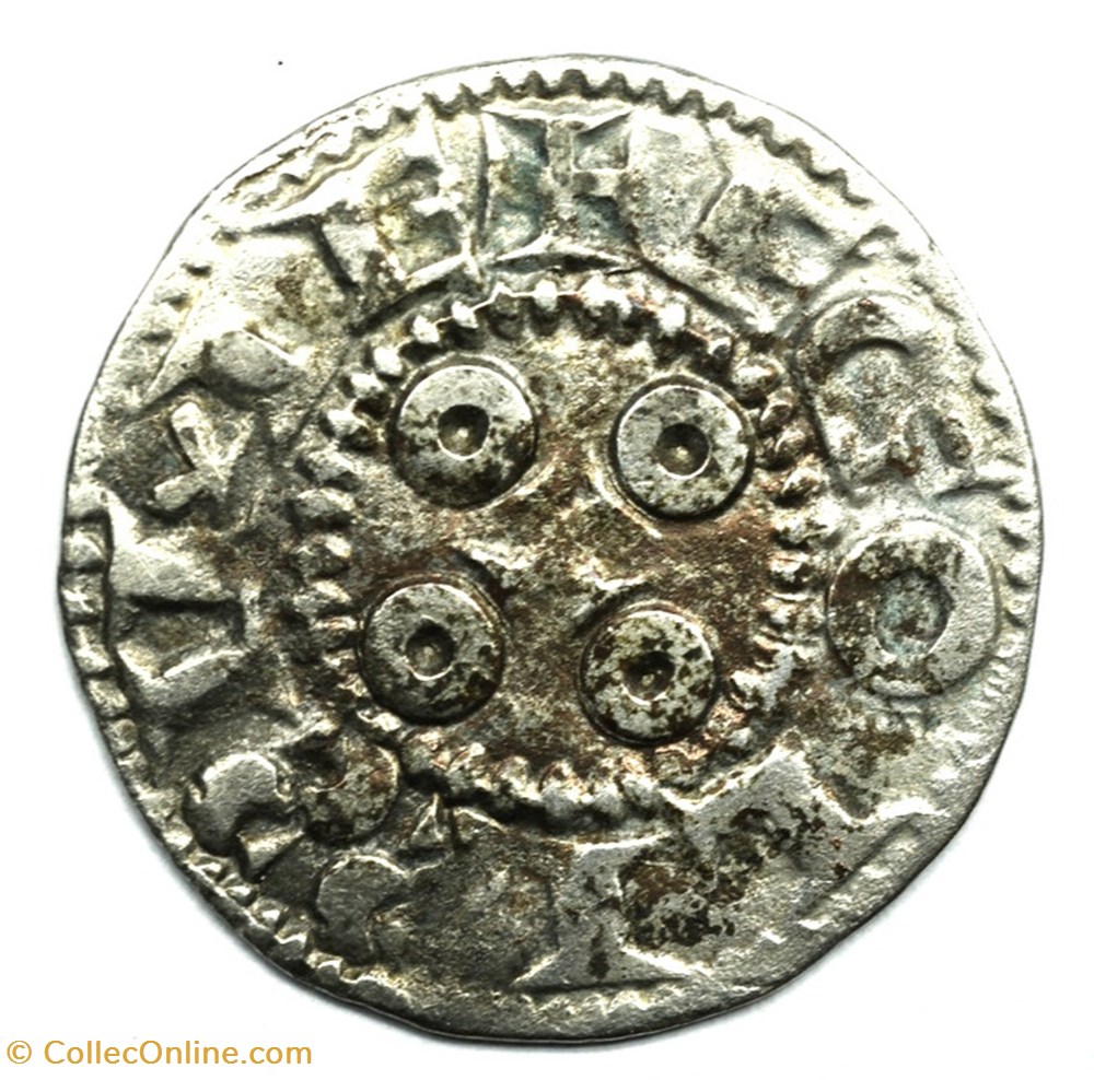 Angoumois Comté d'Angoulème Denier anonyme monnaies europe medievale france feodales angoumois comte angouleme denier anonyme