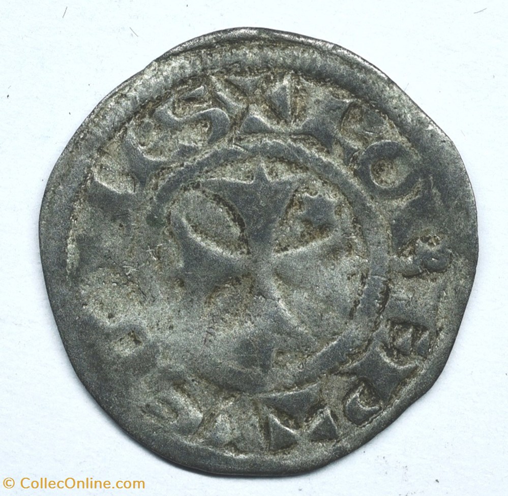 monnaies europe medievale france feodales nivernais nevers obole robert de dampierre