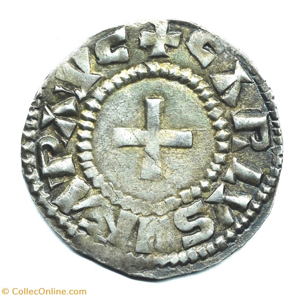 Nivernais Nevers Denier Comtes de Nevers monnaies europe medievale france feodales nivernais nevers denier comtes de nevers