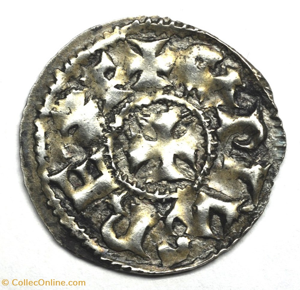 monnaies europe medievale france feodales poitou comte de poitiers denier anonyme