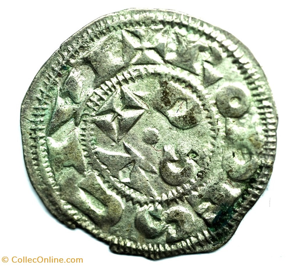 Languedoc Rodez Rodez Denier Hugues II monnaies europe medievale france feodales languedoc rodez rodez denier hugues ii