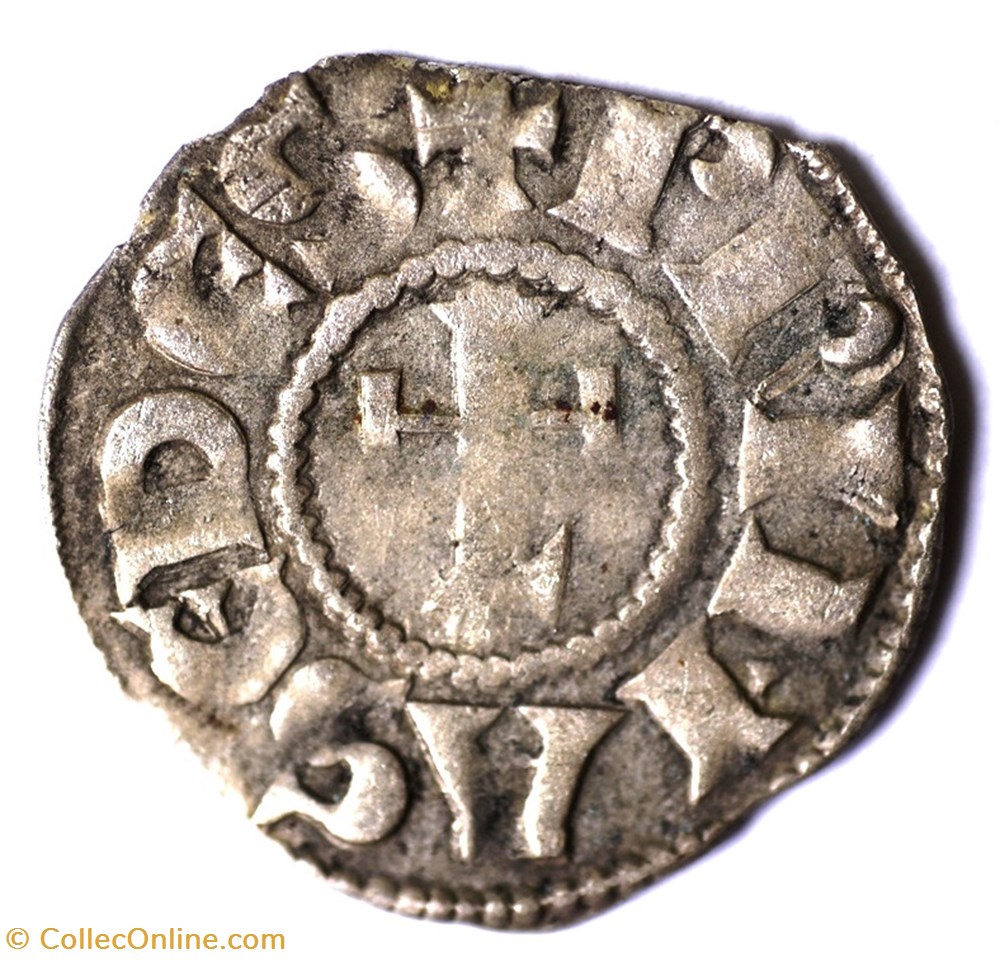 monnaies europe medievale france feodales lyonnais archeveche de lyon denier anonyme