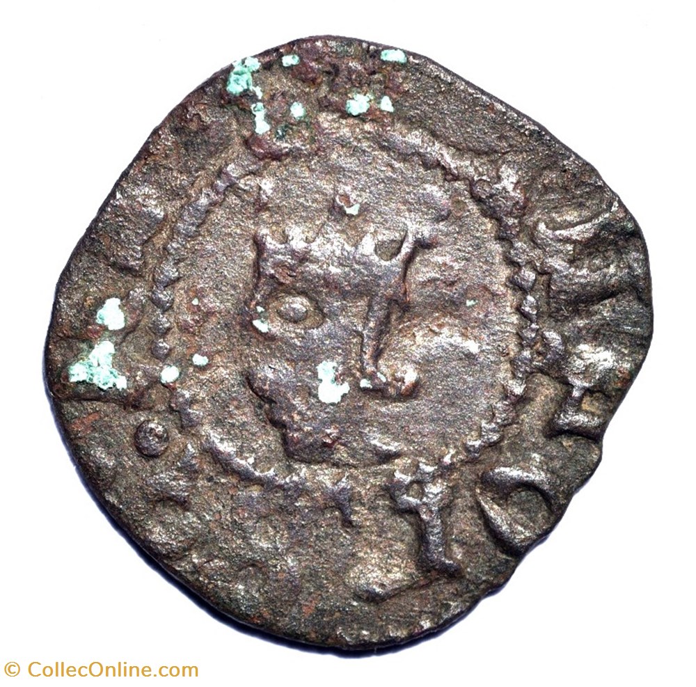 monnaies europe medievale france feodales roussillon denier alphonse v