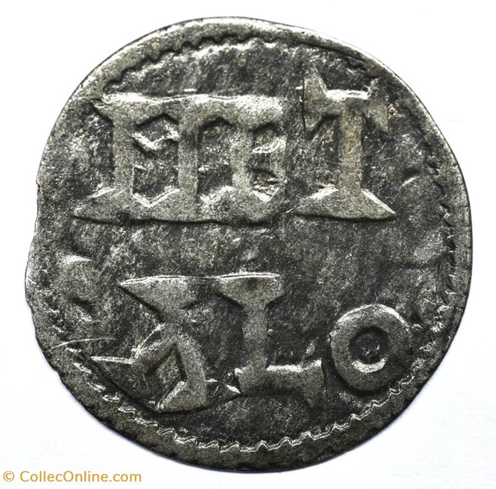 Poitou Comté de Poitiers Denier anonyme monnaies europe medievale france feodales poitou comte de poitiers denier anonyme