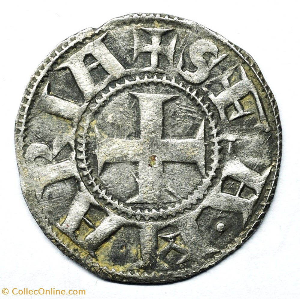 monnaies europe medievale france feodales auvergne clermont denier anonyme eveche de clermont
