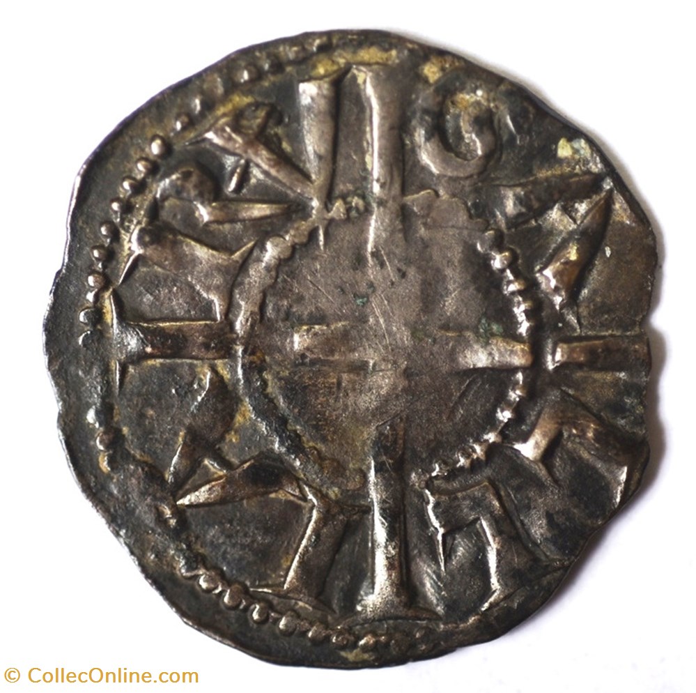 monnaies europe medievale france feodales lyonnais archeveche de lyon denier anonyme