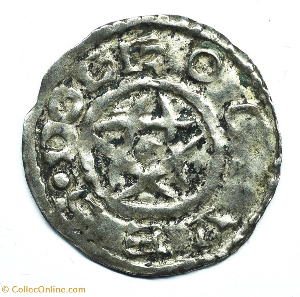 Berry Déols Denier Eudes l'Ancien monnaies europe medievale france feodales berry deols denier eudes ancien