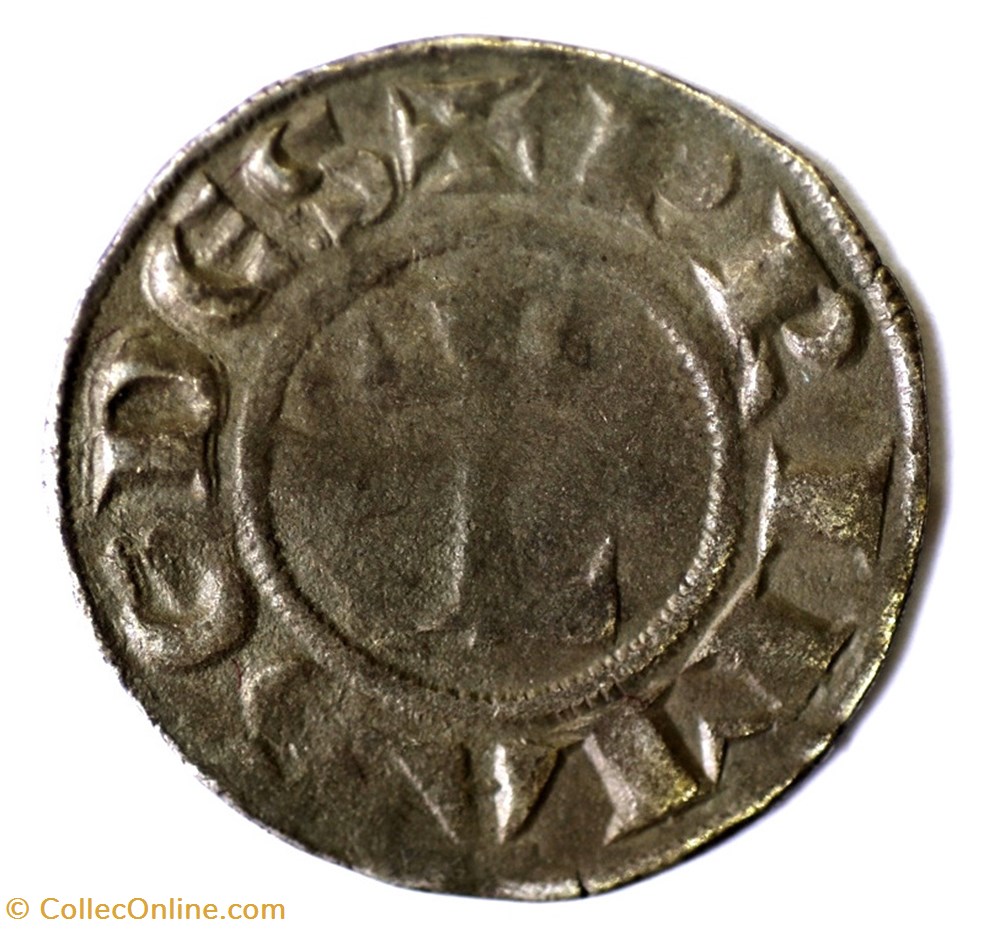 monnaies europe medievale france feodales lyonnais archeveche de lyon denier anonyme