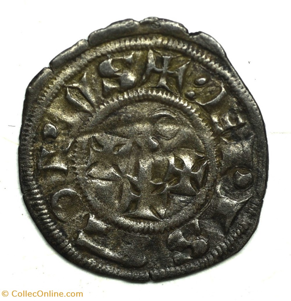 Languedoc Cahors Obole Guillaume de Cardaillac monnaies europe medievale france feodales languedoc cahors obole guillaume de cardaillac