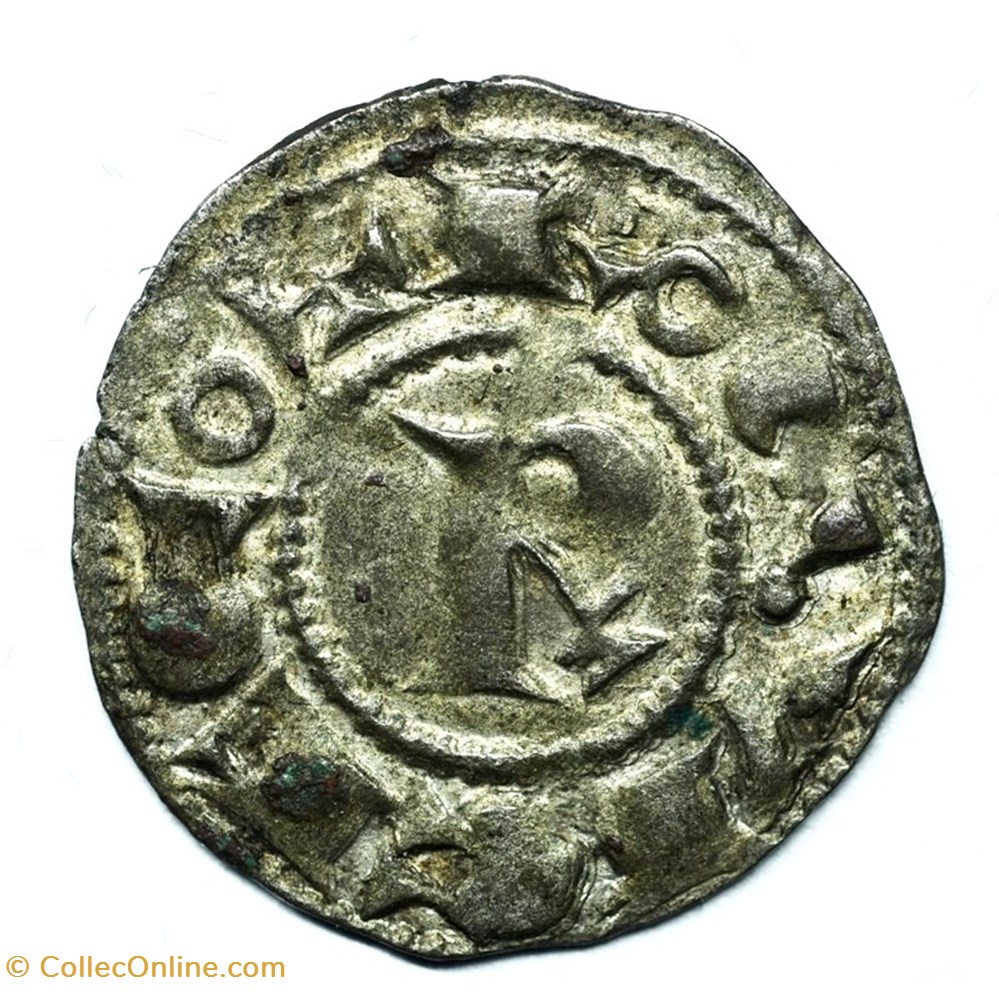 Languedoc Béziers Denier Roger II monnaies europe medievale france feodales languedoc beziers denier roger ii